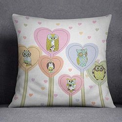Bonamaison Housses de Coussin, Polyester, Multicolore, 45X45 Cm