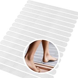 KKNE Antislip-stripstickers, PEVA, lichtgrijs, 45 x 2 cm