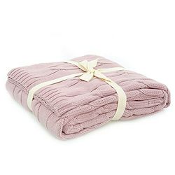 Homemania Plaid Rosa Cama 90 (130 x 170 cm)
