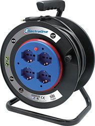 Electraline Strom-Verlängerungskabel mit fester Kabeltrommel, 49031