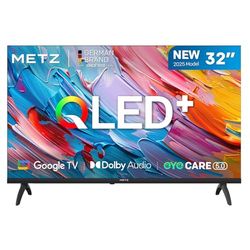 METZ QLED 32 Pollici Smart TV HD, 32MQF7000Z, HDR10, Dolby Audio, Google TV Googlecast,Tuner DVB-T/T2/C/S/S2/Analogico