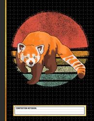 Vintage Red Panda Retro Red Pandas Lover Composition Notebook