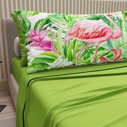 PETTI Artigiani Italiani - Draps en Coton avec taies d'oreiller en Impression numérique, draps pour lit Simple, 100% fabriqué en Italie