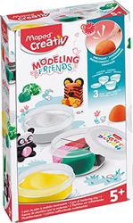 Maped CREATIV - Forno di ricarica con pasta modellabile per modellare MODELING FRIENDS – 3 pezzi