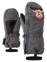 Ziener LE Zoo MINIS Glove, Guanto Bambino, Dark Melange.Black, 98cm