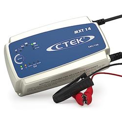 CTEK MXT 14 Cargador De Batería Profesional De 24 V Y Fuente De Alimentación para Vehículos Comerciales, Autobuses Y Camiones, Reacondicionamiento Y Modo AGM con Sensor De Temperatura Incorporado
