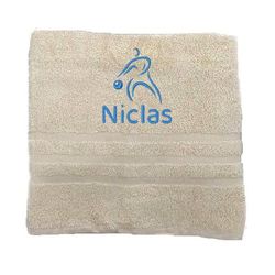 Asciugamano personalizzato con nome Nome sportivo splendidamente ricamato Asciugamano da bagno Asciugamano in cotone 100% personalizzato con nome (140 x 70 cm, Pallacanestro)