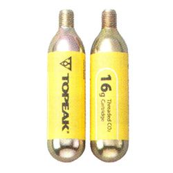 TOPEAK Pack 2 enheter C02 16 gram, Män, Guld, 16g