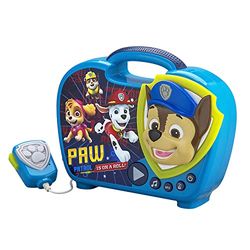 Boombox de Paw Patrol con micrófono y micrófono para Que se Pueda Montar en la música o en el Mundo Real. Conectar a tu Reproductor MP3 en casa.