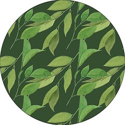 Bonateks, Ronde digitaal bedrukte muismat, antislip onderkant, voor kantoor en thuis, diameter: 22 cm