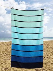 Rapport Home Ultra Absorbent Ombre Stripes Beach Towel