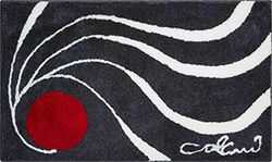 Grund COLANI Colani 18 Exclusieve designer badmat, 100% polyacryl, ultra zacht, antislip, OEKO-TEX-gecertificeerd, 5 jaar garantie, Colani 18, badmat 60 x 100 cm, antraciet