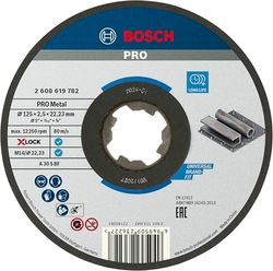Bosch Professional Standard for Metal X-LOCK Disque à tronçonner pour métal 125 x 2,5 x 22,23 mm