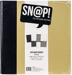 Simple Stories SNAP Binder SN@P 6X8, zwart, één maat