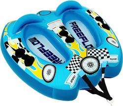SereneLife Opblaasbare Sleeptube - Twee-Persoons Waterboot Float-Watersport Opblaasbare Trekboten/Tubes- Dubbele Zitplaatsen- PVC Blaas- Schuimkussen- Handgrepen