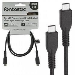 Fontastic Cavo Dati USB 2.0 Tipo C < > di Tipo C 1 m Nero (211225)