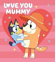 Bluey 'Love you Mummy', Birthday Card for Mummy Blank Inside