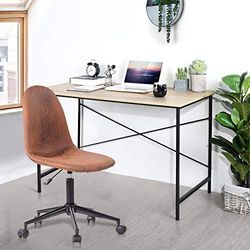 FitAtHome Chaises de Bureau, Nylon, Marron, Large