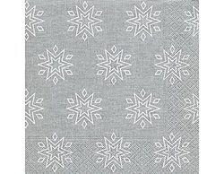 Almuerzo Servilletas servilleta (33 x 33 cm (Starry Silver) estrellas plata Navidad Invierno Nieve Animales Bosque Muñeco de nieve Merry Christmas