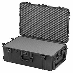 Panaro Plastic Max Cases, Airtight Case with High Density Cubette Sponge No Gender Black, XL