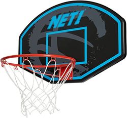 NET1 Vertical 76 x 50 cm Backboard & Goal sistema de basquetebol, unissexo, azul, padrão