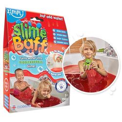 Slime Baff slimpulver för badkaret, röd, 150 g (1-pack)