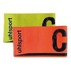 uhlsport 1006750010001, Bracciale Capitano Unisex-Bambini e Ragazzi, Fluo Gelb/Schockred, Taglia Unica