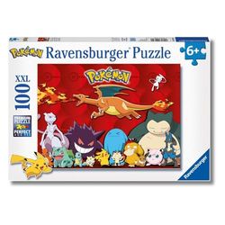 Ravensburger - Puzzles XXL Pokemon | Puzzle 6 anos ou mais | Presente criança 6 anos ou mais de 100 peças | quebra-cabeças crianças de 36 x 49 cm puzzle