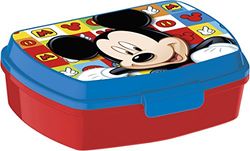 ALMACENESADAN 2237 - Boîte à sandwich rectangulaire multicolore Disney Mickey Mouse Fruit - Dimensions 17 x 12 x 5,5 cm - Produit en plastique - Non BPA.