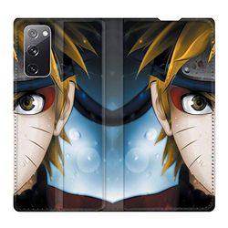 Beschermhoes voor Samsung Galaxy S20 FE / S20FE Manga Naruto, leer, wit