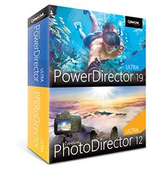 CyberLink PowerDirector 19 Ultra & PhotoDirector 12 Ultra | Integrated Photo and Video Editing | Lifetime License | BOX | Windows