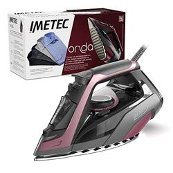 Imetec Wave F2 stoomstrijkijzer, gepatenteerde glijas, krasbestendig, 2400 W, stoomstoot 200 g, tank 300 ml, kalkbescherming, ergonomische handgreep