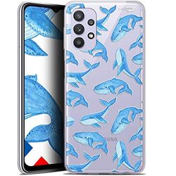 Caseink Cover per Samsung Galaxy A32 5G (6.5) Gel HD [Stampata in Francia- Samsung A32 5G Cover - Morbida - Antiurto ] Baleines