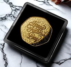 The Commemorative Coin Company Coin a Phrase'. Gift/Present. Best, Gold, from Son/Daughter/Dad/Father/Fathers Day