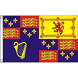 AZ FLAG - Drapeau Royal Royaume-Uni 1603-1689 - 90x60 cm - Drapeau Rois Britanniques 100% Polyester avec Oeillets Métalliques Intégrés - Pavillon 50 g