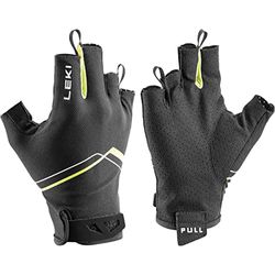 LEKI Multi Breeze Short Guantes, Negro-Amarillo-Blanco, EU 11