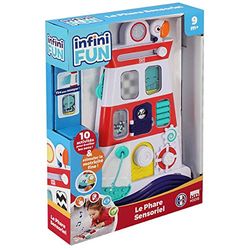 Infinito Diversión, El Faro sensorial, Juguete de Despertar y sensorial, Texturas, 9 Meses