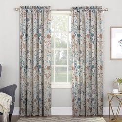 Sun zéro Kara Faible consommation d'énergie Patio Porte Panneau de Rideau, Beige Pierre, 54" x 63"
