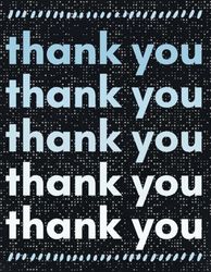 Thank You Thank You Thank You Thank You Thank You: 120 page lined notebook, employee appreciation gift, teacher appreciation gift, office morale booster, encouragement notepad