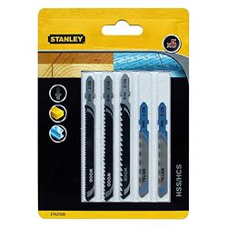 STANLEY STA27030-XJ - Juego de 5 hojas HCS/HSS. Para distintos cortes en madera