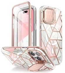 i-Blason Cosmo - Custodia per iPhone 15 Pro con supporto per fotocamera [compatibile con MagSafe] [protezione schermo integrata] Custodia magnetica protettiva a 360 gradi, per iPhone 15 Pro (2023),