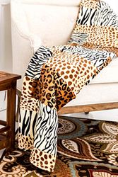 Home Must Haves Zebra Luipaard Giraffe Safari Dierlijke Print Het hele seizoen Extra Zachte Warme Bank Bank Bank Gooi Bed Deken King Size (Queen, Polyester