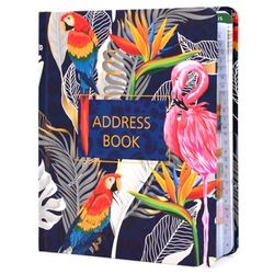 Joeji's Libreta de direcciones A5-100 g/m², papel sin madera, a todo color, índice del alfabeto
