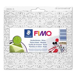 STAEDTLER - Fimo Accessoires - Plaque de texture pegboardable - Motif Prairie - 8744 12