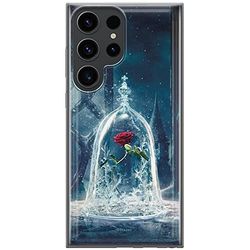 ERT GROUP mobiltelefonfodral för Samsung S23 ULTRA originalt och officiellt licensierat Disney mönster Beauty and the Beast 002 anpassad till formen på mobiltelefonen, fodral tillverkad av TPU-plast
