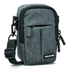 CULLMANN - 90245 - Malaga Compact 400 bolsa para câmaras compactas, cinzento - Dimensões interiores: 70 x 120 x 50 mm - repelente de água graças ao revestimento de poliéster 450D Rip-Stop PU