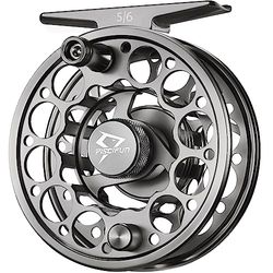 Piscifun – Moulinet de pêche à la Mouche Sword avec Corps en Alliage d'aluminium usiné CNC 3/4, 5/6, 7/8, 9/10 (Noir, Gris métal, Rose, Gris spacial), Fly Reel Space Gray, Sword Fly Reel 3/4wt