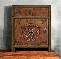 OPIUM OUTLET Nachtkastje commode kast Chinese Aziatisch oosterse bruin
