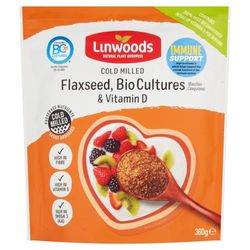 Linwoods Cold Milled Flaxseed, Bio Cultures & Vitamin D, 360g