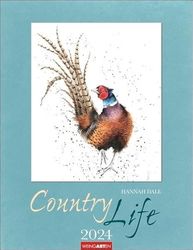 Country Life Kalender 2024. Wandkalender mit liebevoll gestalteten Tierbildern der Illustratorin und Zoologin Hannah Dale. Kunstvoller Tierkalender 2024 im Format 34x44 cm.